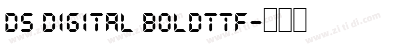 DS Digital Boldttf字体转换